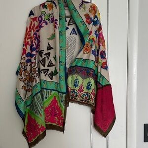 Colorful Patterned Shawl Wrap Scarf
